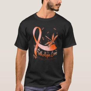 T-shirt Faith Hope Love Multiple Sclerosis Awareness Drago
