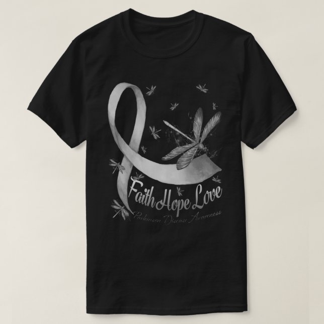 T-shirt Faith Hope Love Parkinson Maladie de sensibilisati (Design devant)