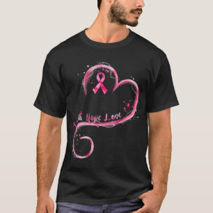 T-shirt Faith Hope Love Pink Ribbon Cancer du sein Prix