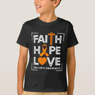 T-shirt Faith Hope Love Rsd Crps Sensibilisation 1