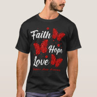Faith Hope Love Substance Abuse Awareness Butterfl