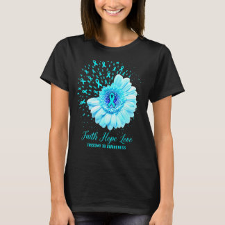 T-shirt Faith Hope Love Trisomy 18 Sensibilisation Survivo