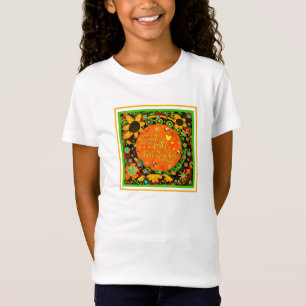 T-Shirt Faith Jolie Orange Jaune Floral Bumblebee Irelyn