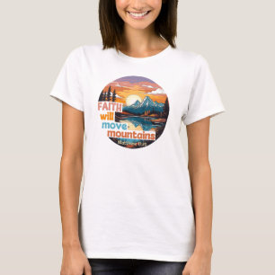 T-shirt Faith Move Mountains Christian Design