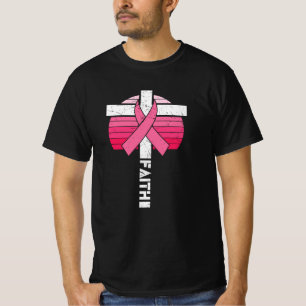 T-shirt Faith Sensibilisation au cancer du sein Christian 