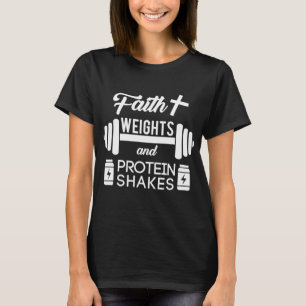 T-shirt Faith Weights Christian Gym Exercice d'haltérophil