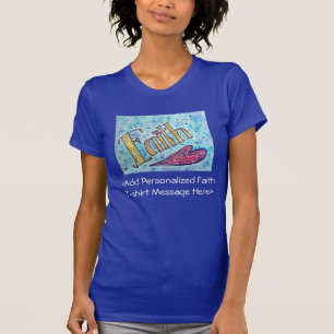 T-shirt Faith Word Chemises Customisées Inspirationnelles
