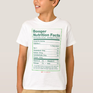 T-shirt Faits de nutrition de Booger
