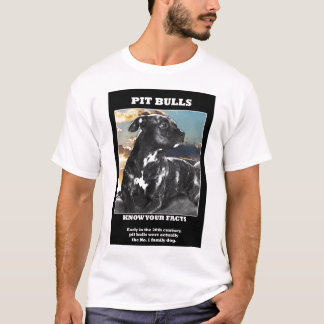 T-shirt Faits de pitbull