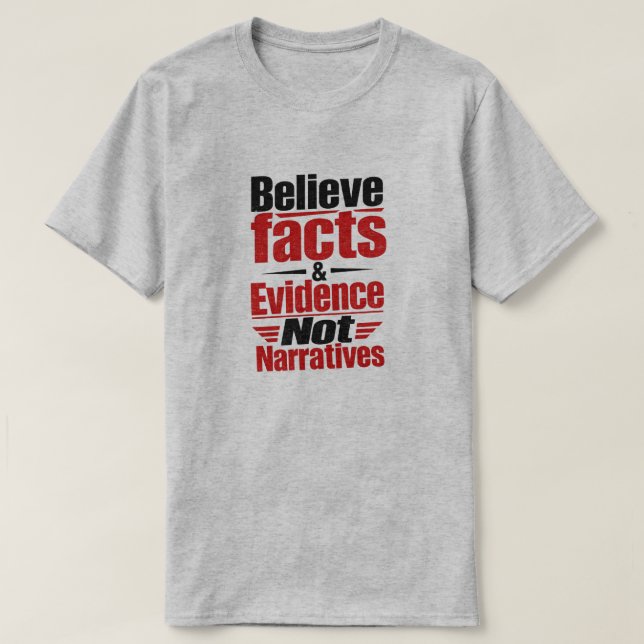 T-shirt « Faits et preuves » (Design devant)