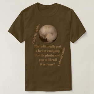T-shirt Faits incroyables de Pluton