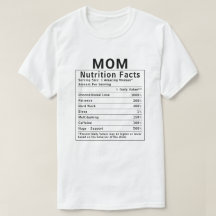 Faits Nutrition Drôles pour Maman Cadeau de Fête d