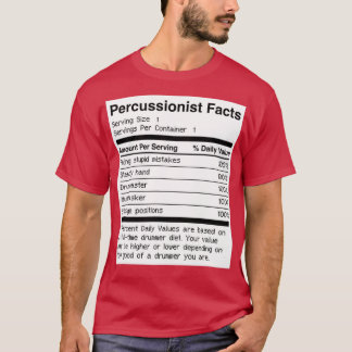 T-shirt Faits percussionnistes Drummer batterie drôle
