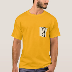T-shirt Fake Fake Pocket Tee avec lunettes design