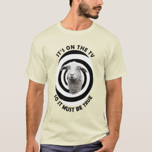 T-shirt Fake News Sheeple Funny TV