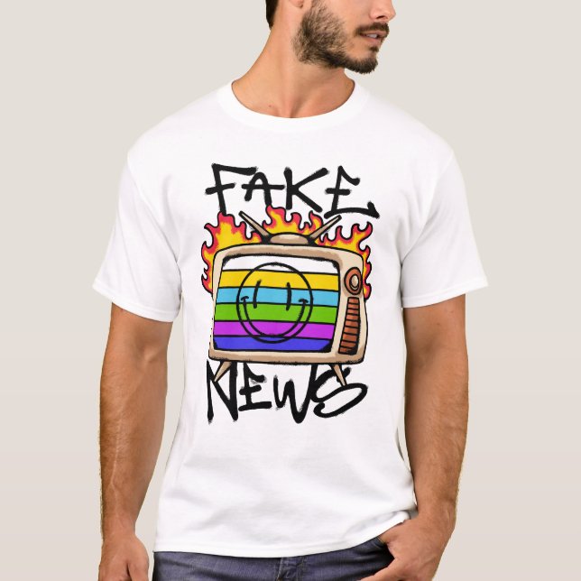 T-shirt  Fake News streetwear (Devant)