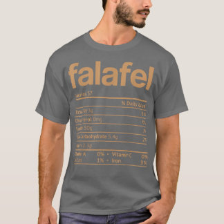 T-shirt Falafel Nutrition Facts Funny Thanksgiving