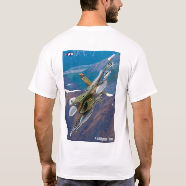 T-SHIRT FALCON DE COMBAT F-16C (Dos)