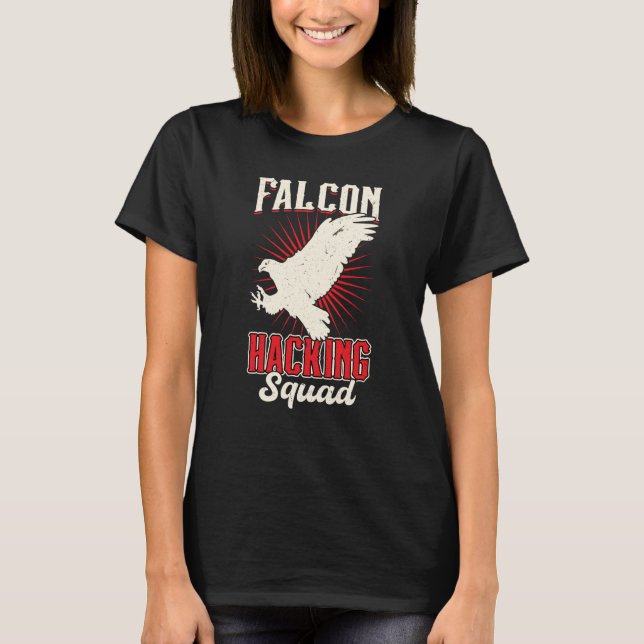 T-shirt Falcon Hacking Squad Falconry (Devant)
