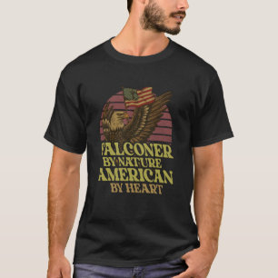 T-shirt Falconry American Gift Hawders Falcon