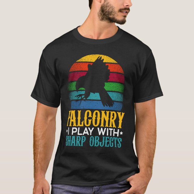 T-shirt Falconry Falconing Bird  Ornithology Falcon (Devant)