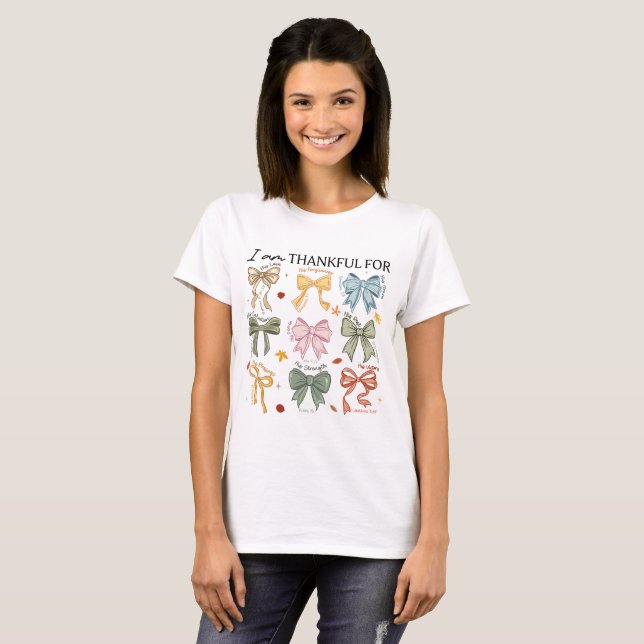 T-shirt Fall Christian Thanksgiving (Devant entier)