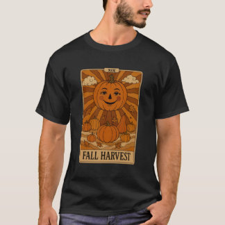 T-shirt Fall Harvest Pumpkin Tarot Card