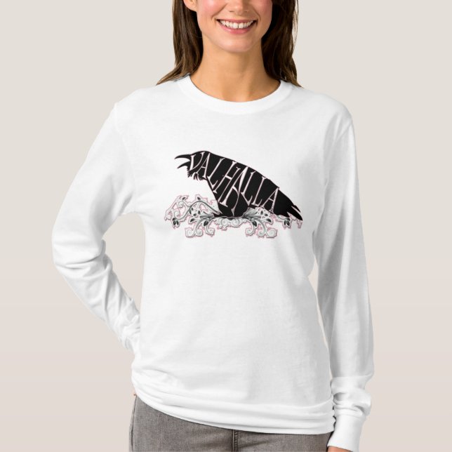 T-shirt Fallegur Raven le Valhöll (Devant)
