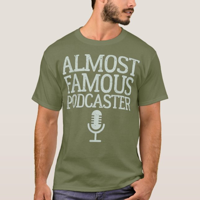 T-shirt Fameux Podcaster (Devant)