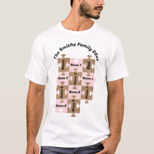 T-shirt familial personnalisé - onze pièces de puz