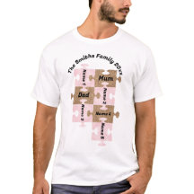 T-shirt familial personnalisé - Sept pièces de puz
