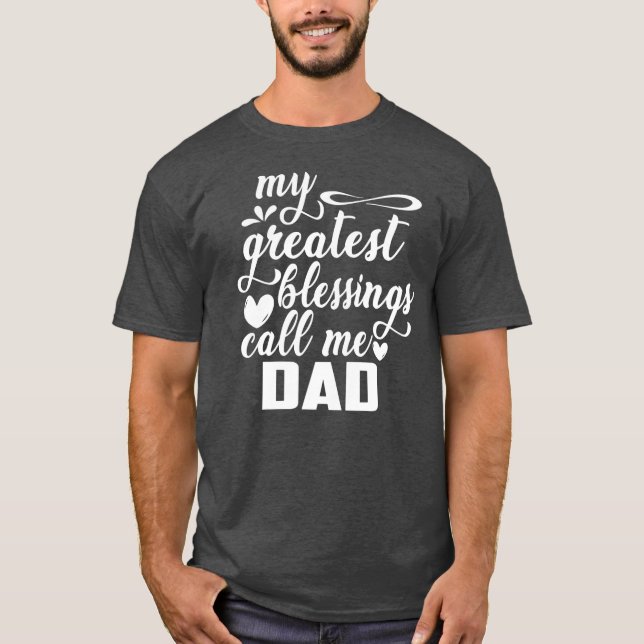 T-shirt Famille 365 Mes plus grandes bénédictions Appelez- (Devant)