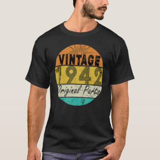 T-shirt Famille Anniversaire Retro Graphique Vintage 80e A