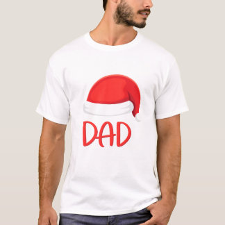 T-shirt Famille appariée au chapeau de Père Noël