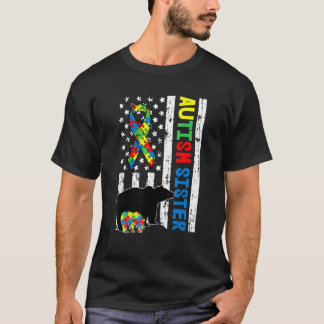 T-shirt Famille appariée Sœur Sensibilisation à l'autisme