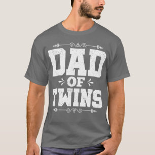T-shirt Famille Bébé Papa Fête des pères Parents jumeaux