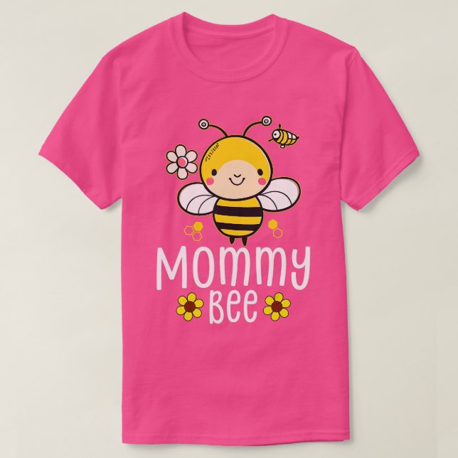 T-shirt Famille Bee s Mama maman Anniversaire Première Jou (Design devant)