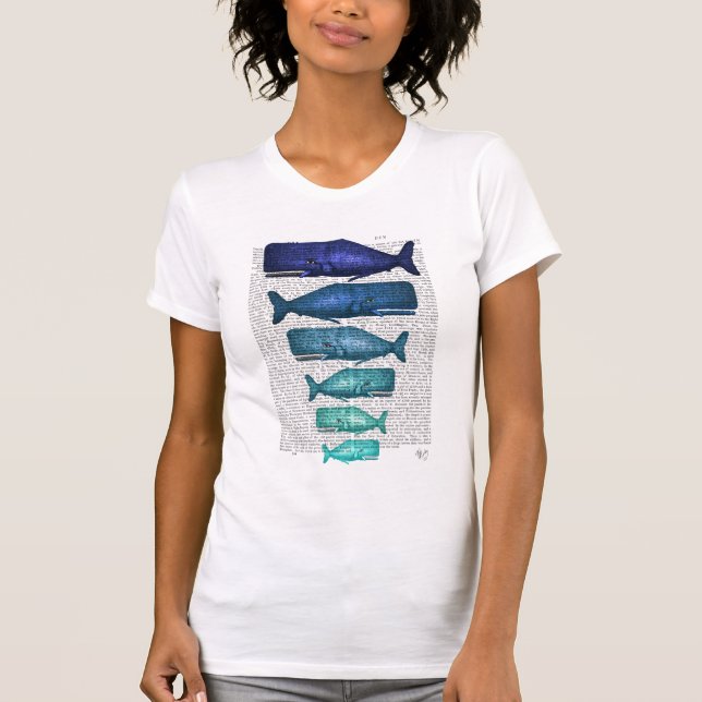 T-shirt Famille Blue Whale (Devant)
