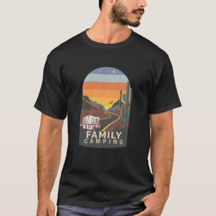 T-shirt Famille Camping Amusement Aventure En Plein Air Ca