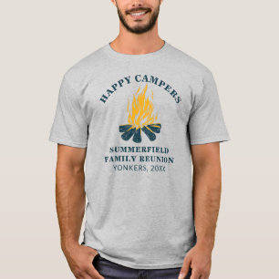 T-shirt Famille Camping Voyage Correspondance Papa