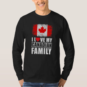 T-shirt Famille canadienne J'aime Ma Famille canadienne Ca