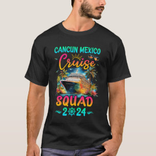 T-shirt Famille Cancun Mexico Cruise Squad 2024 Summer Vac