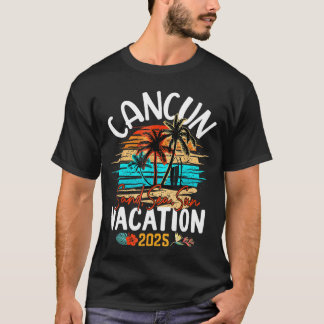 T-shirt Famille Cancun Vacation 2025 Vacances été Matchi