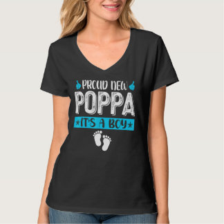 T-shirt Famille cool Fier Nouveau Poppa C'est un garçon Ge