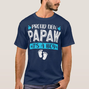 T-shirt Famille cool Fière Nouveau Papaw C'est un garçon G