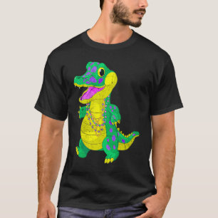 T-shirt Famille Correspondant Madri Gras Alligator Festiva