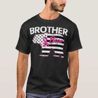 T-shirt Famille Correspondant Tee Frère Ours Cancer du Sei