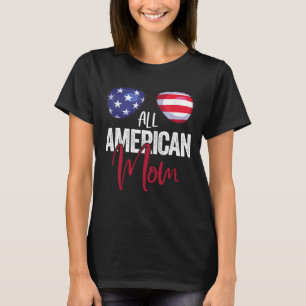 T-shirt Famille Correspondante 4 juillet Femmes Maman Amér