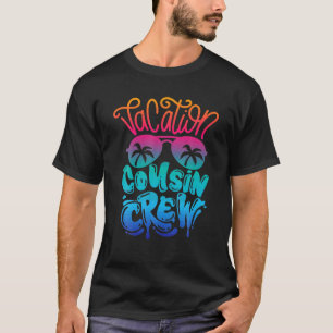 T-shirt Famille Cousin Correspondant Vacances Été Plage Cr