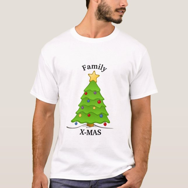 T-shirt Famille Customisée X-mas (Devant)